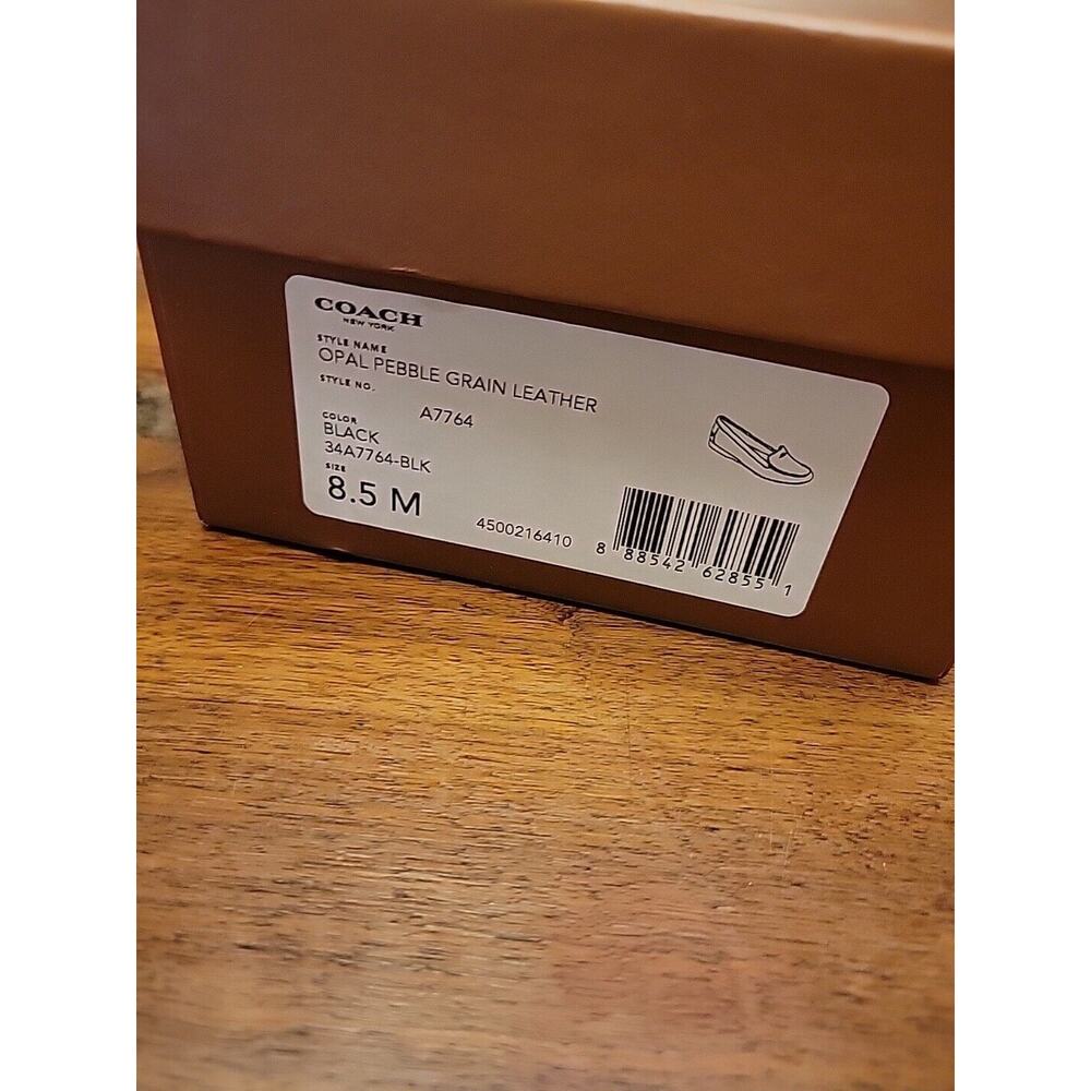 Coach Rhodelle Leather Espadrille Flats Black SIZE 8.5 Women New - Picture 14 of 14